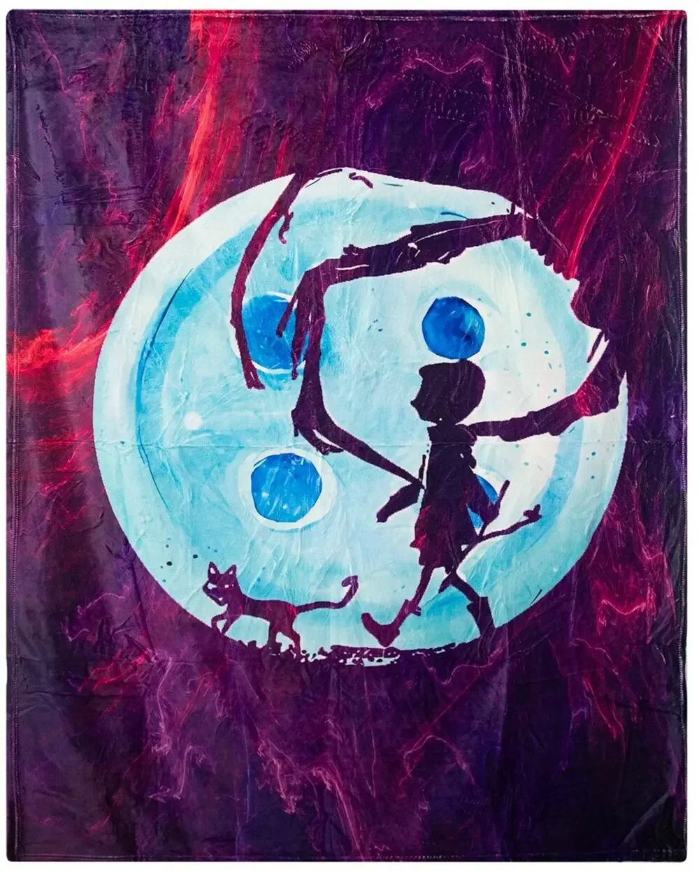 Coraline lightweight super soft fleece throw blanket 80